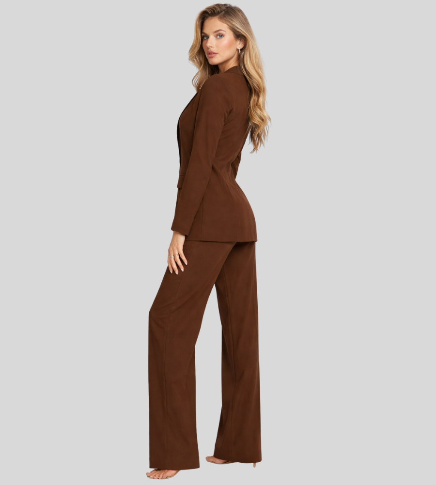 Susannah | Tailored Blazer & Wide Leg Trouser Suit Set