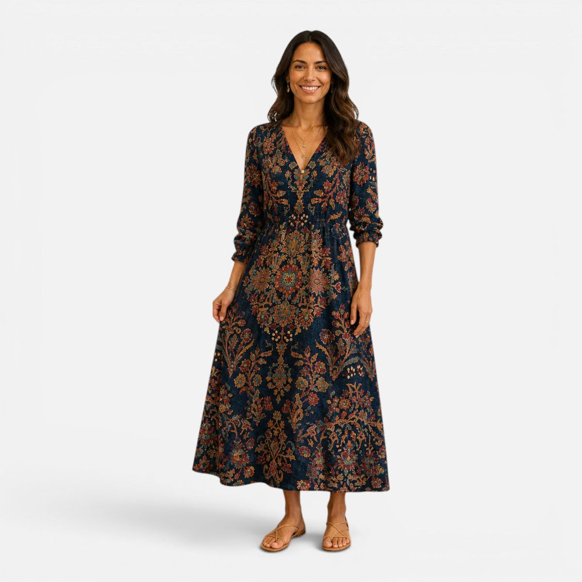 Lianna | Floral Flowing Midi Dress
