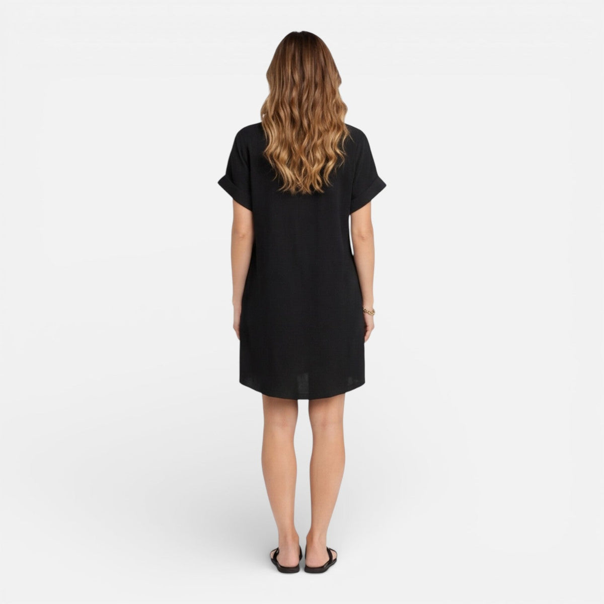Lily | Linen Shirt Dress with Pockets