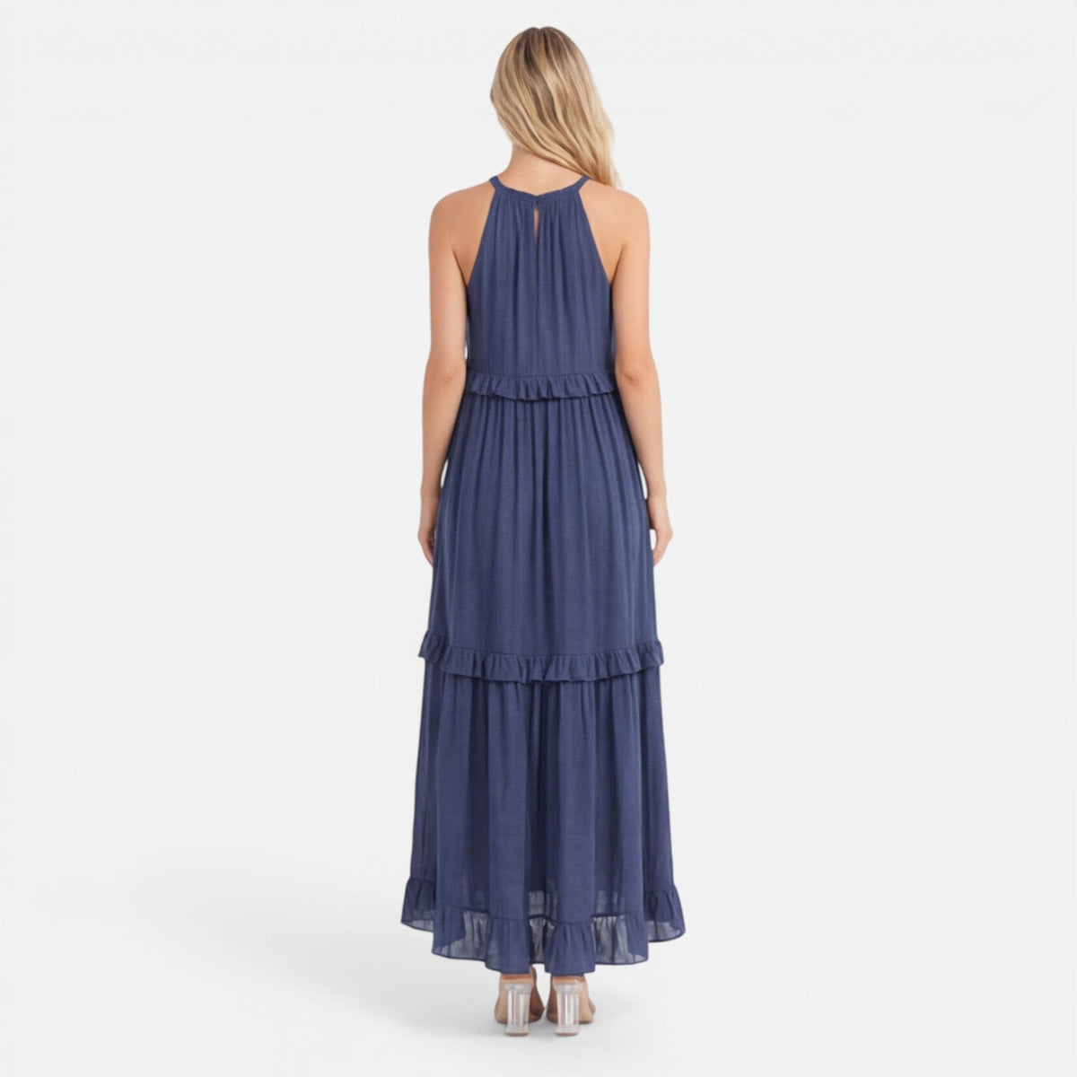 Mia | Tiered Halter Maxi Dress
