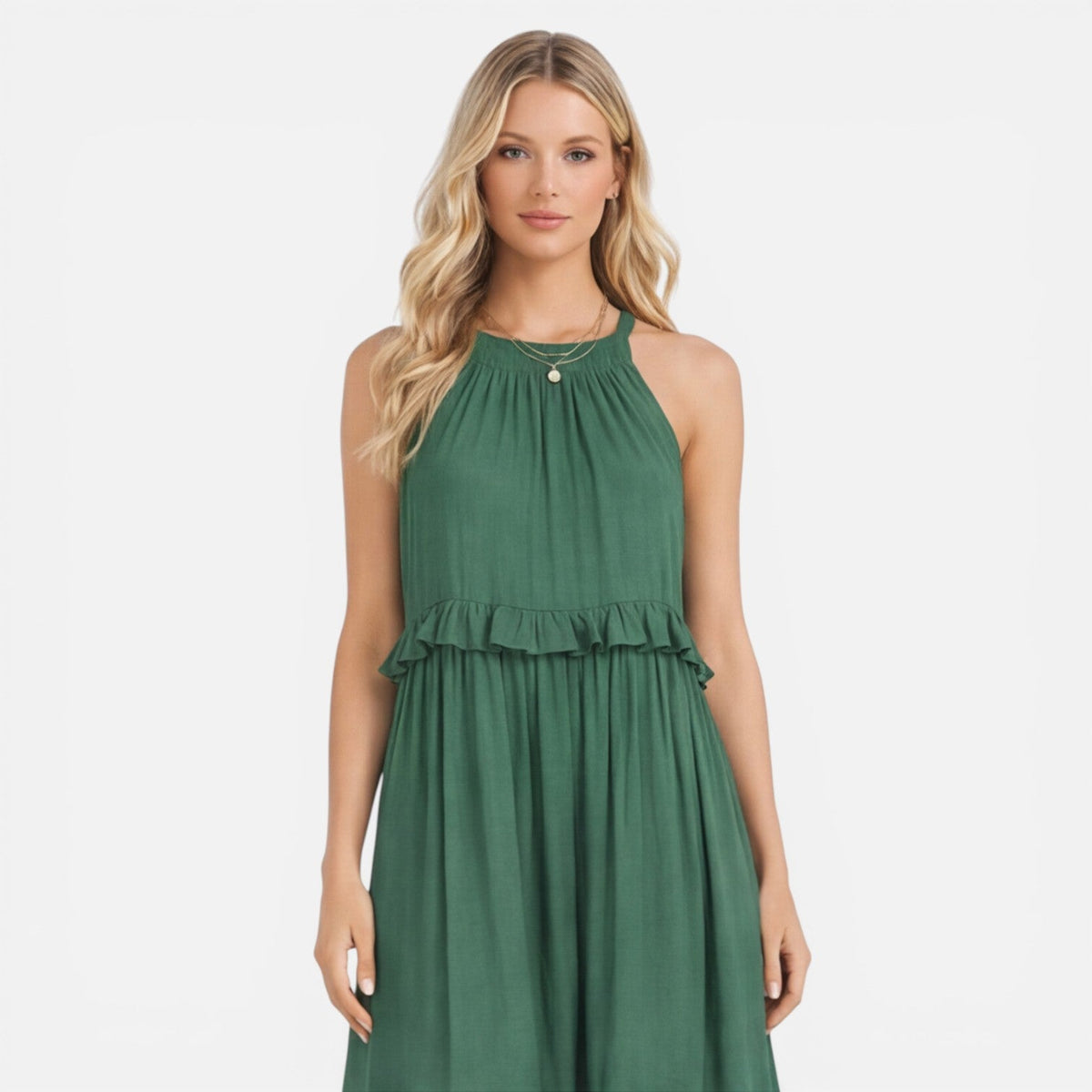 Mia | Tiered Halter Maxi Dress