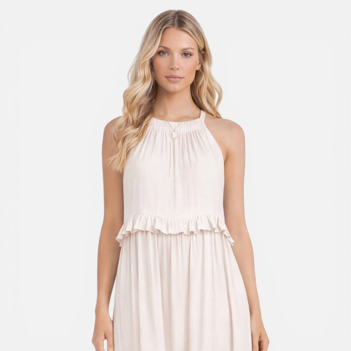 Mia | Tiered Halter Maxi Dress
