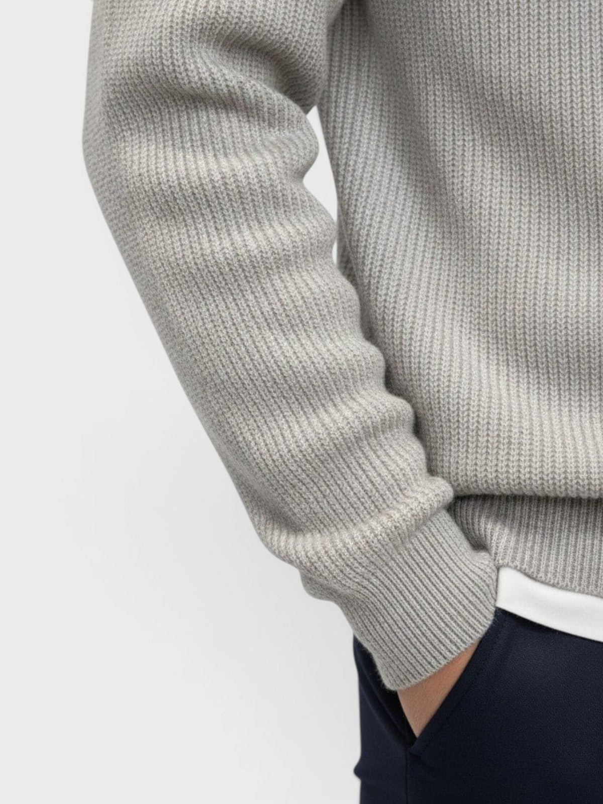 Yale | Ribbed Knit Polo Sweater