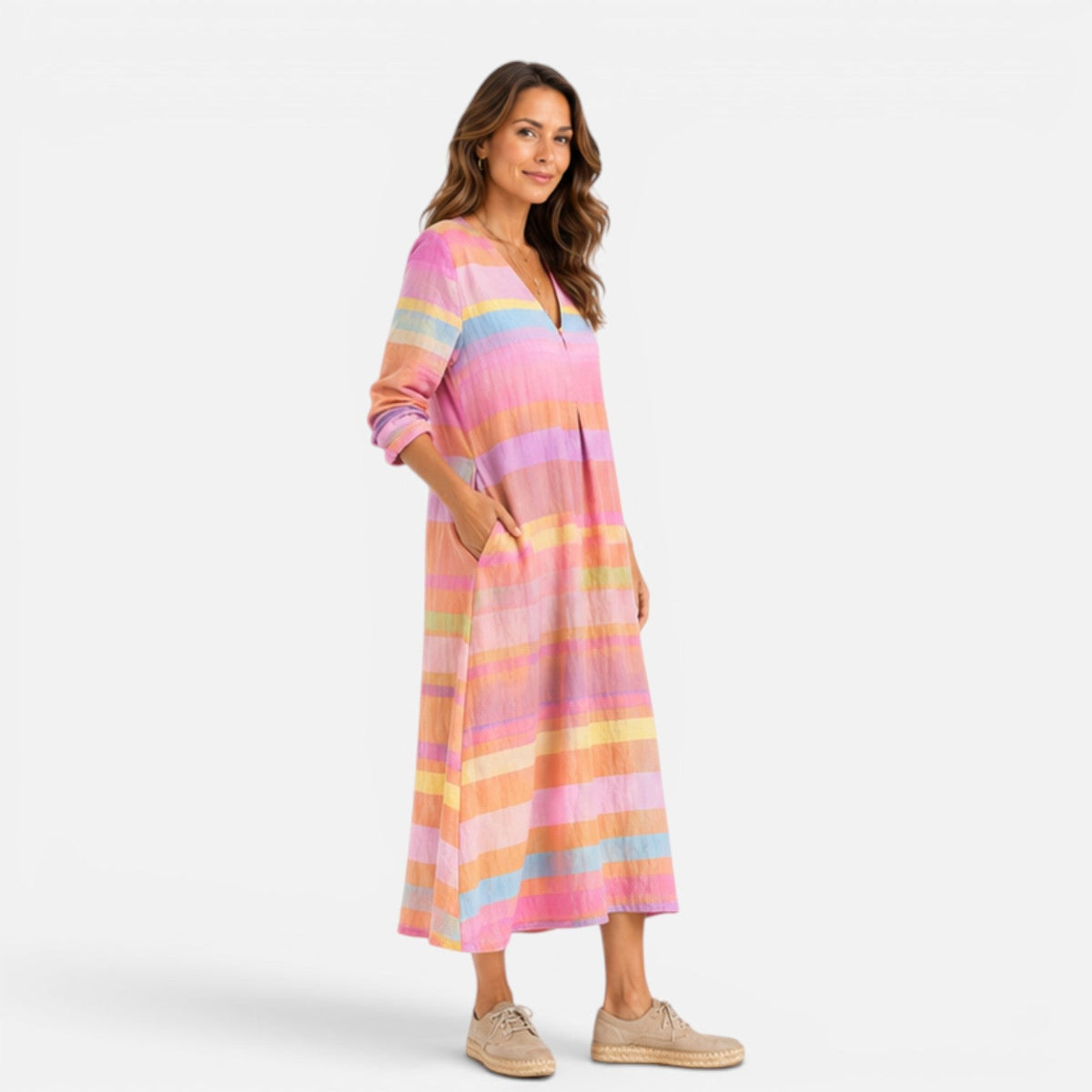 Ruby | Striped Maxi Dress