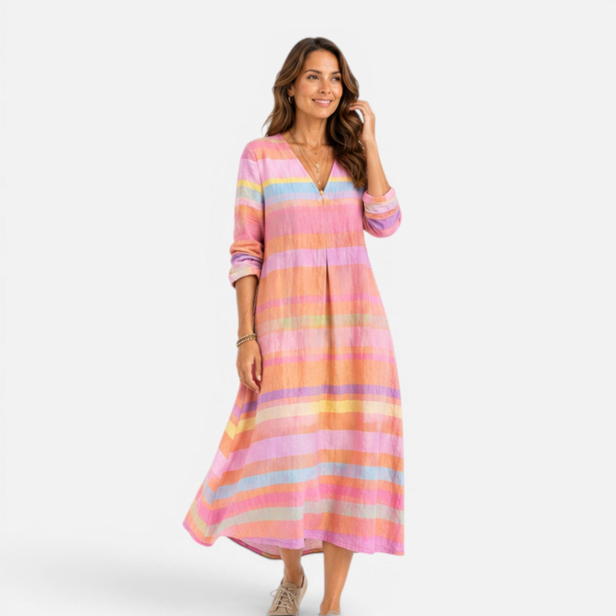 Ruby | Striped Maxi Dress