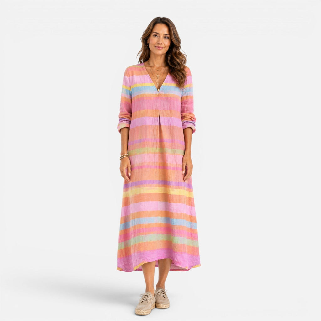 Ruby | Striped Maxi Dress
