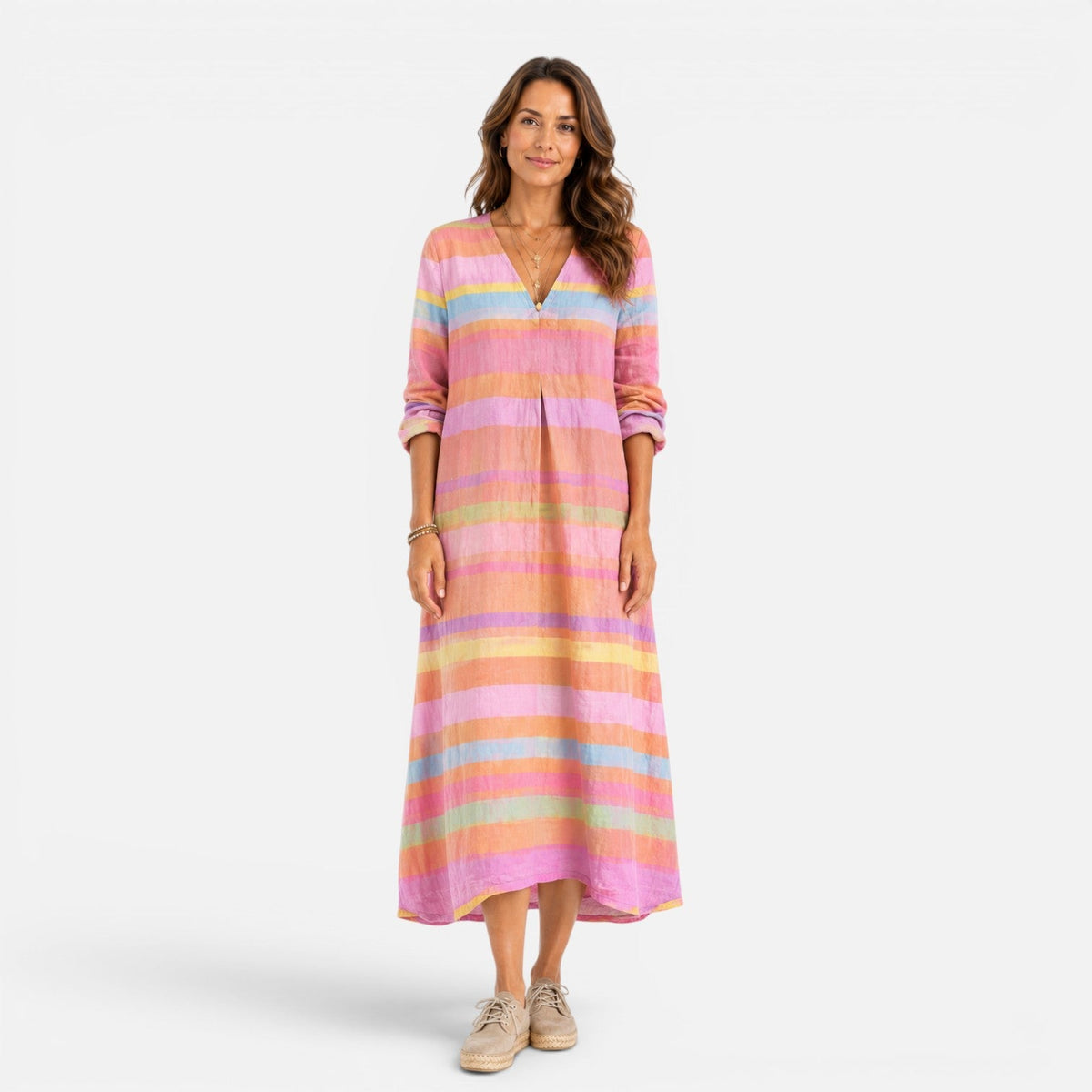 Ruby | Striped Maxi Dress