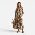 Rosalind | Bohemian Floral V-Neck Maxi Dress