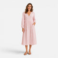 Adelaide | Floral Embroidered Midi Dress
