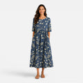 Vesper | Floral Midi Dress with Pockets