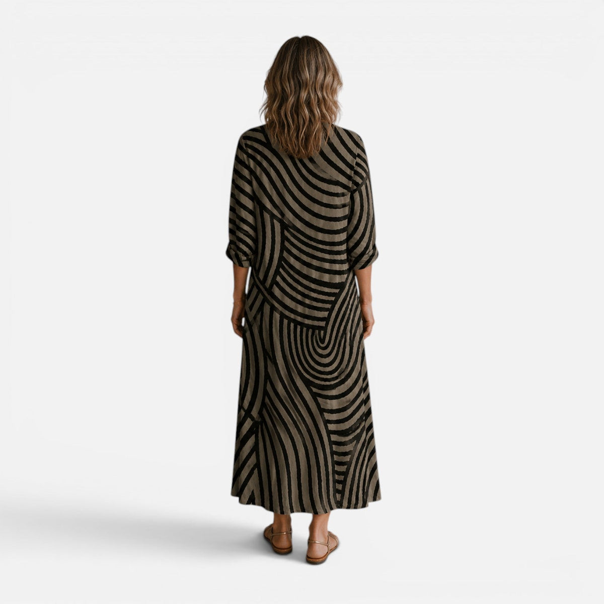 Lorelei | Abstract Print Flowy Maxi Dress