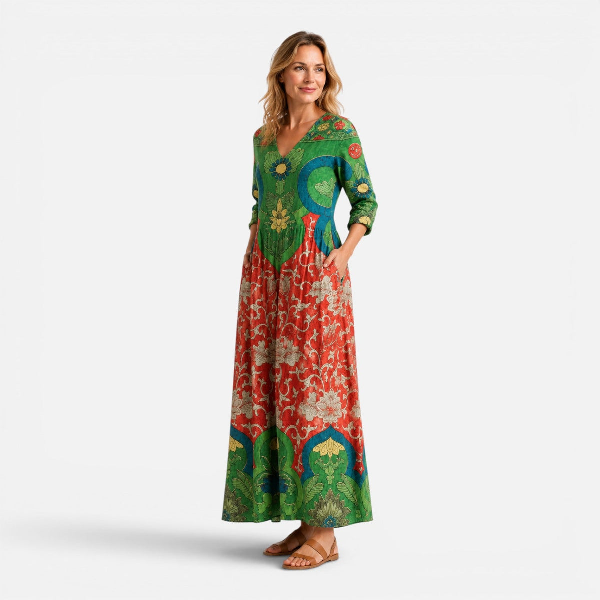 Freya | Floral Flowing Maxi Dress
