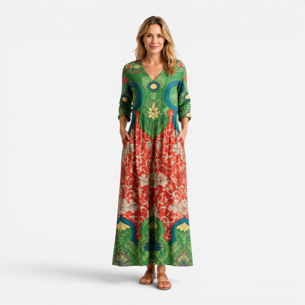 Freya | Floral Flowing Maxi Dress