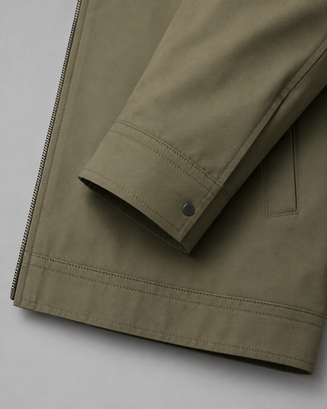 Piers | Lightweight Harrington Jacket with Check Lining