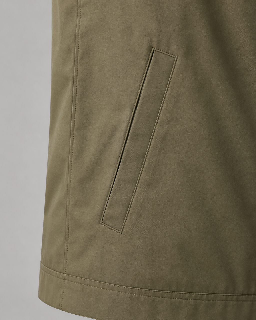 Piers | Lightweight Harrington Jacket with Check Lining