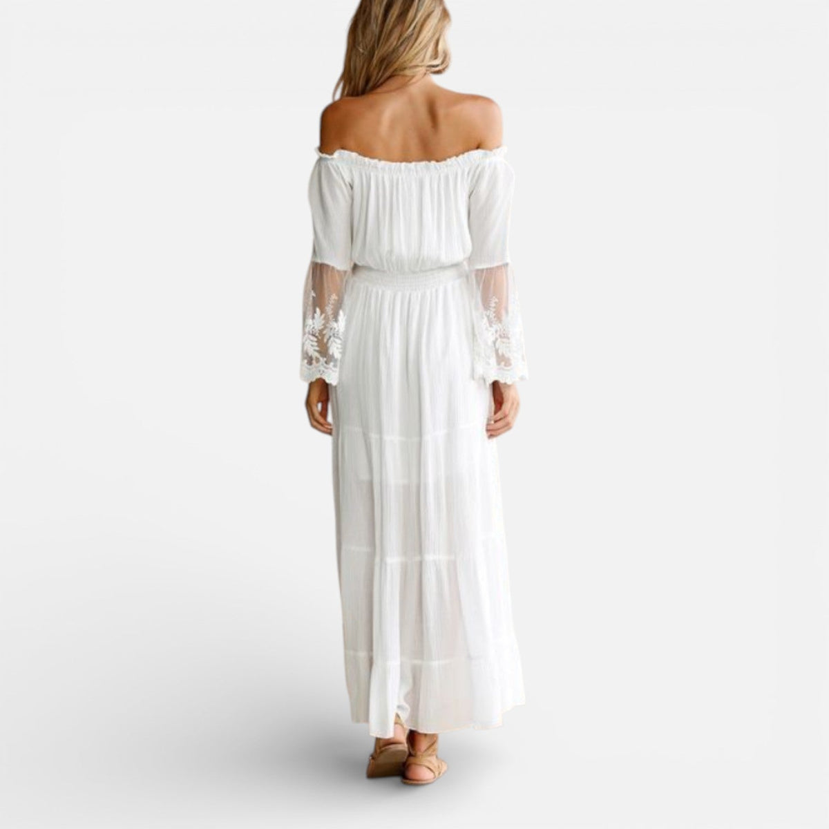 Josie | Off-Shoulder Lace Maxi Dress