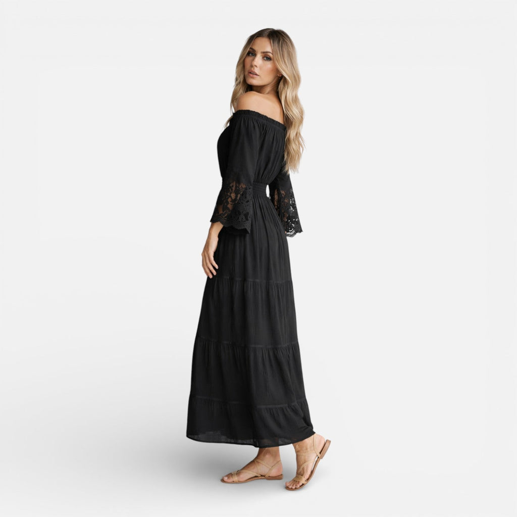 Josie | Off-Shoulder Lace Maxi Dress