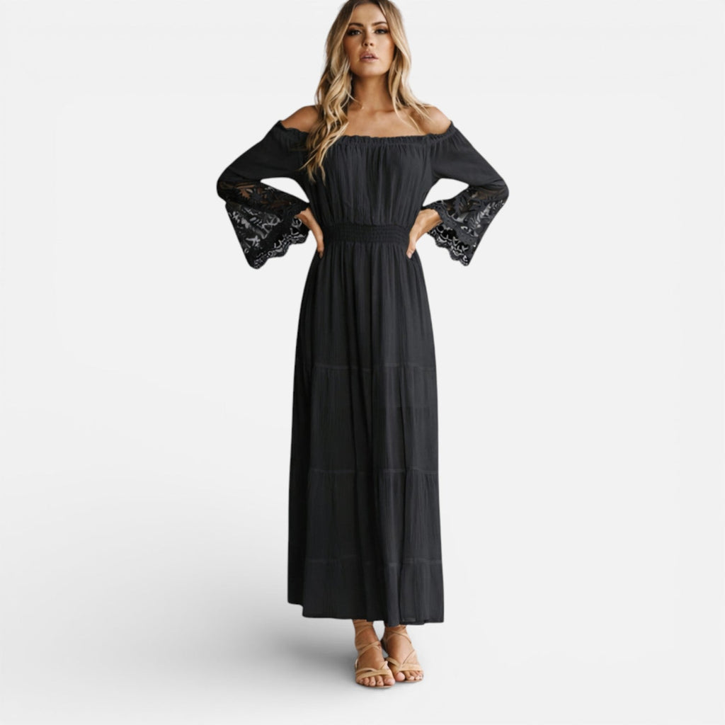 Josie | Off-Shoulder Lace Maxi Dress