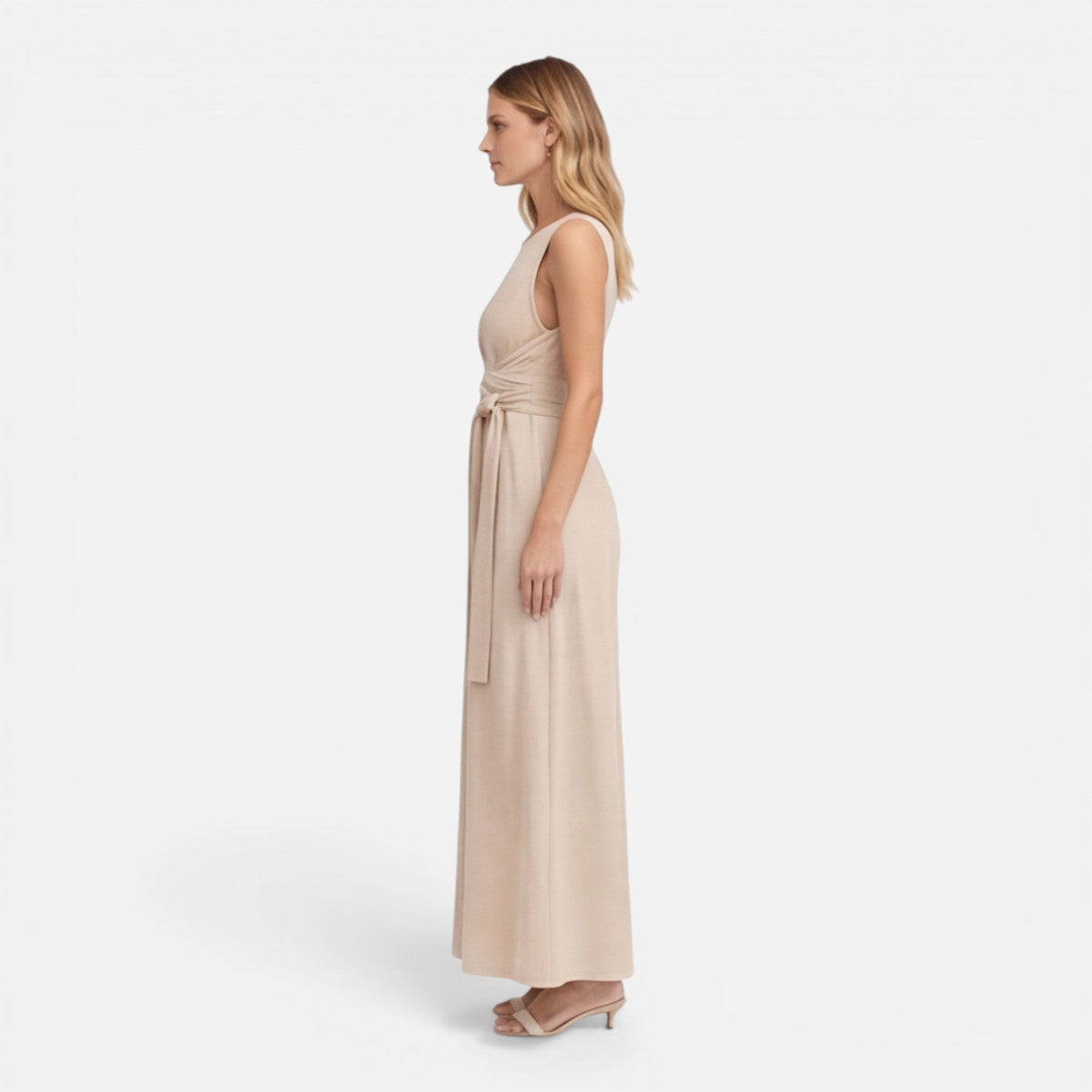 Giselle | Twist Waist Sleeveless Maxi Dress