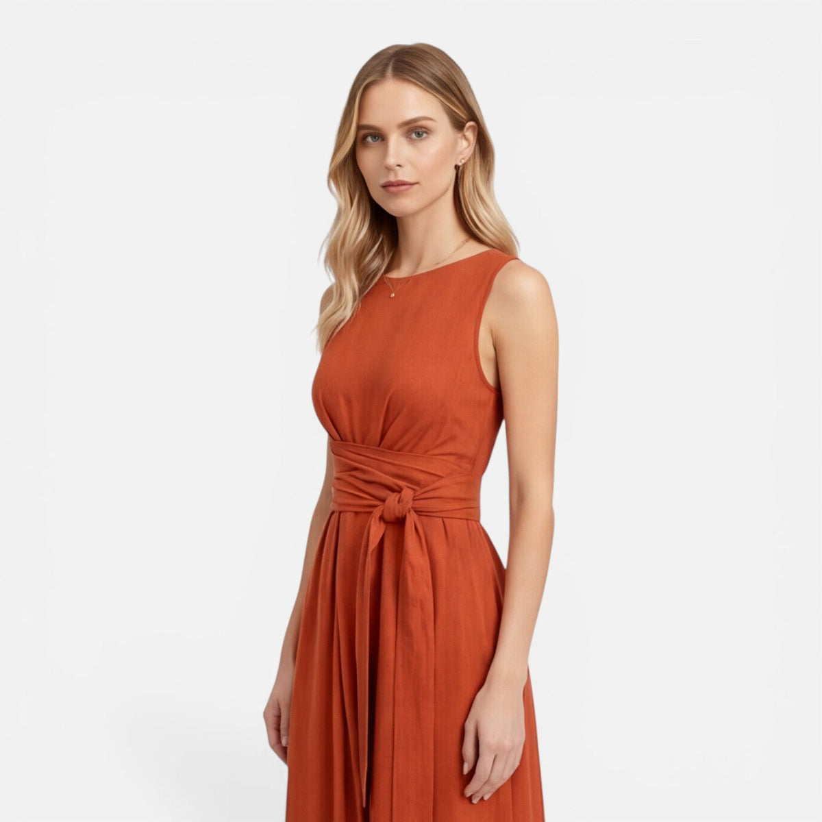 Giselle | Twist Waist Sleeveless Maxi Dress