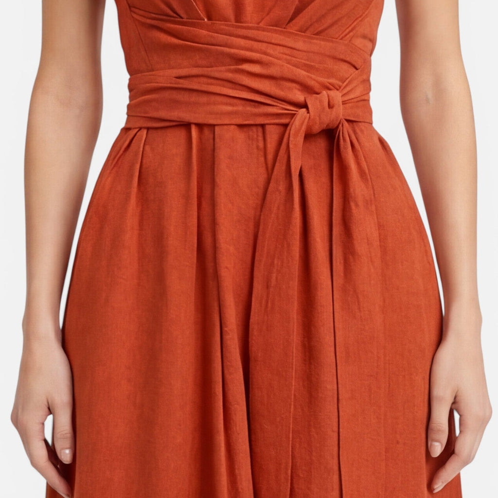 Giselle | Twist Waist Sleeveless Maxi Dress