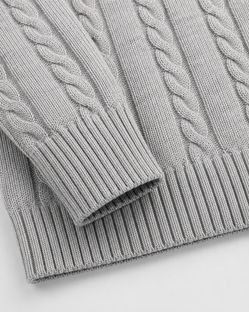 Jarl | Cable Knit Crew Neck Sweater