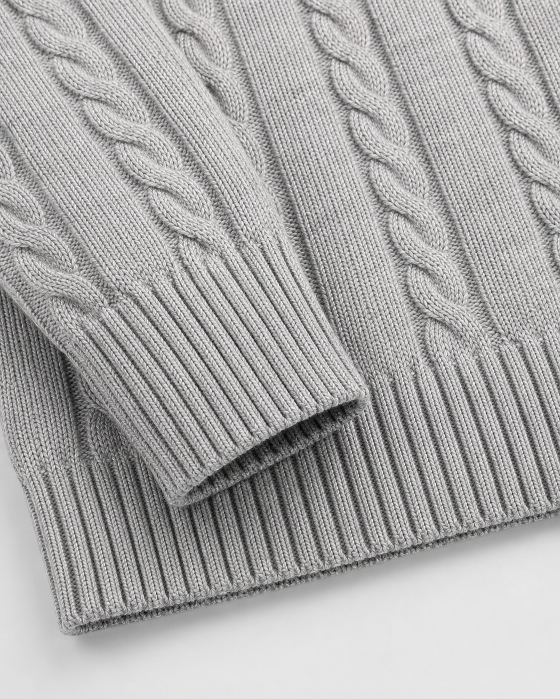 Jarl | Cable Knit Crew Neck Sweater