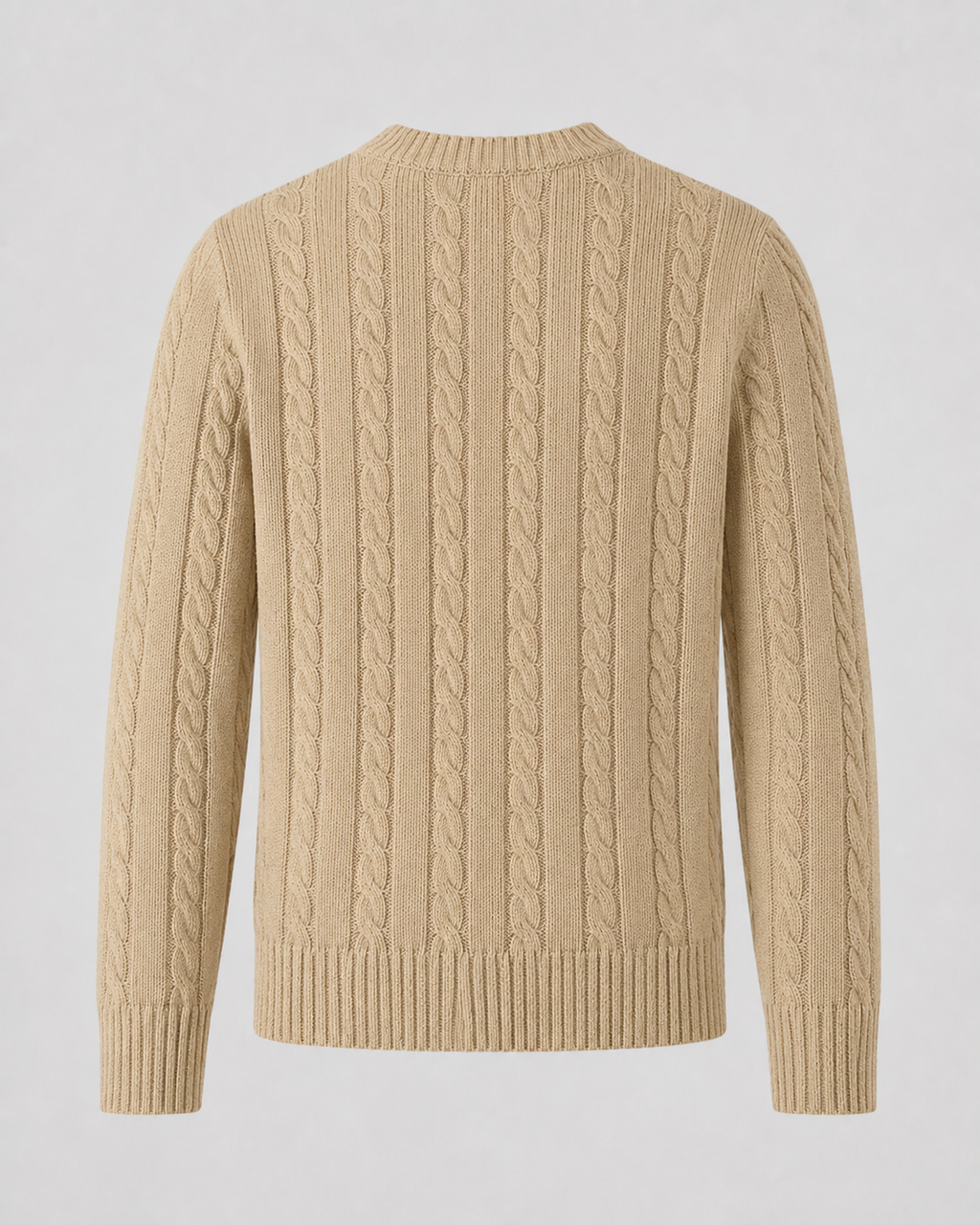 Jarl | Cable Knit Crew Neck Sweater