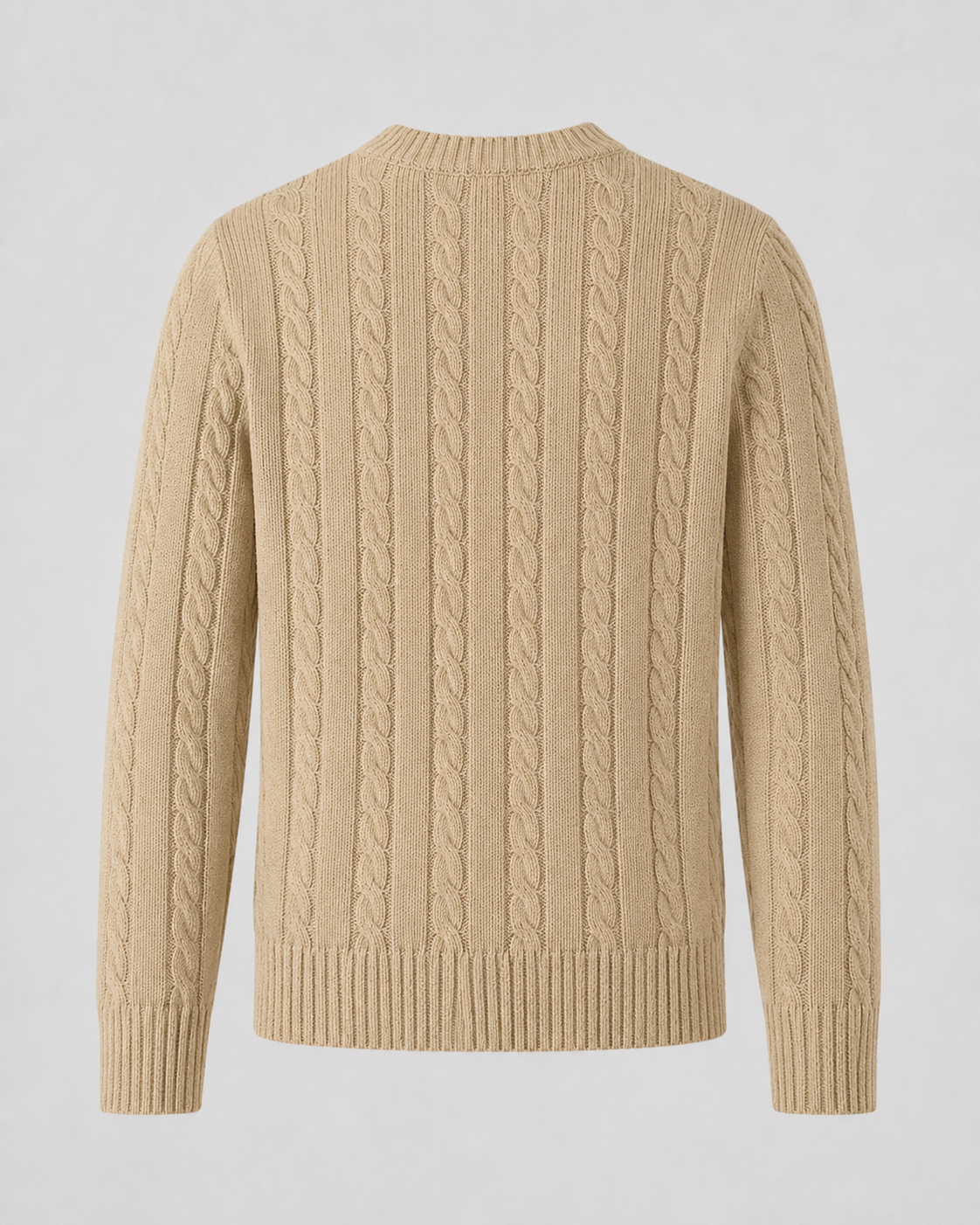 Jarl | Cable Knit Crew Neck Sweater