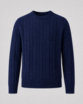 Jarl | Cable Knit Crew Neck Sweater