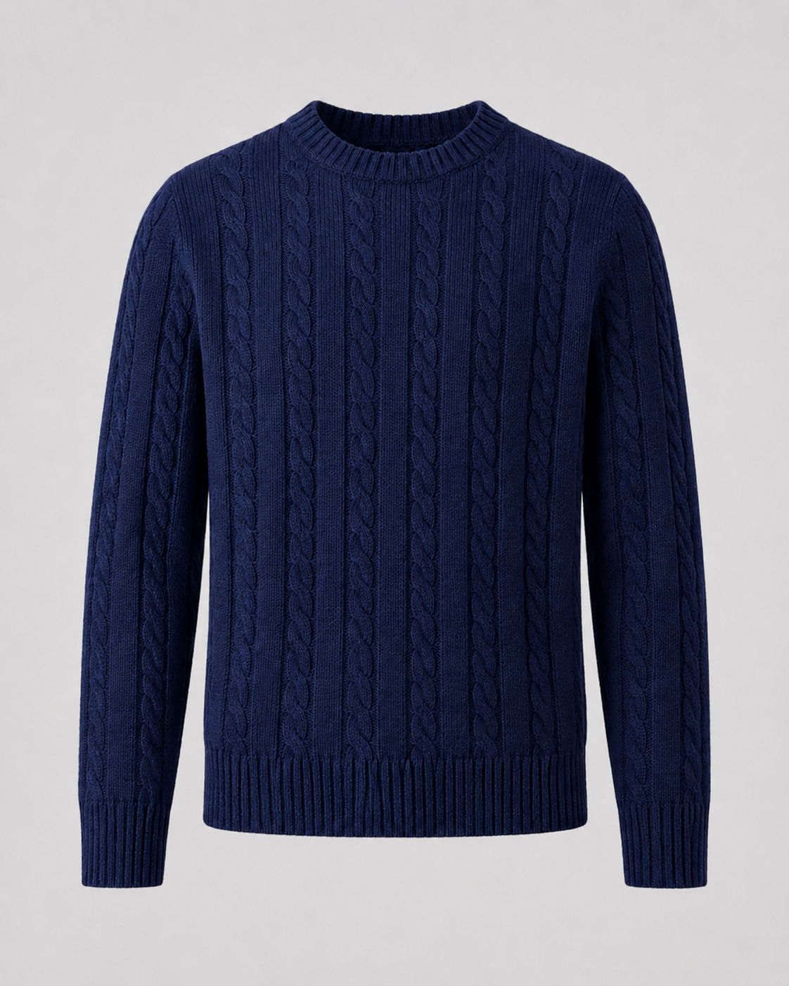 Jarl | Cable Knit Crew Neck Sweater