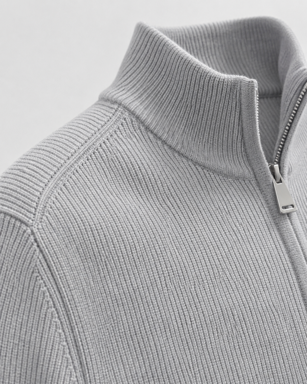 Wolfgang | Full-Zip Knit Cardigan with Stand Collar