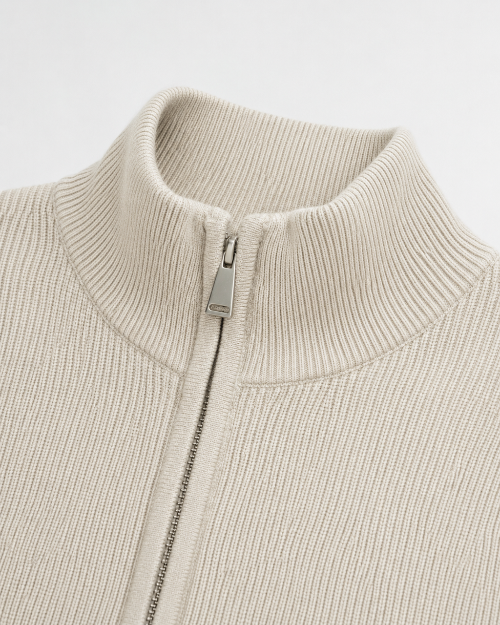 Wolfgang | Full-Zip Knit Cardigan with Stand Collar
