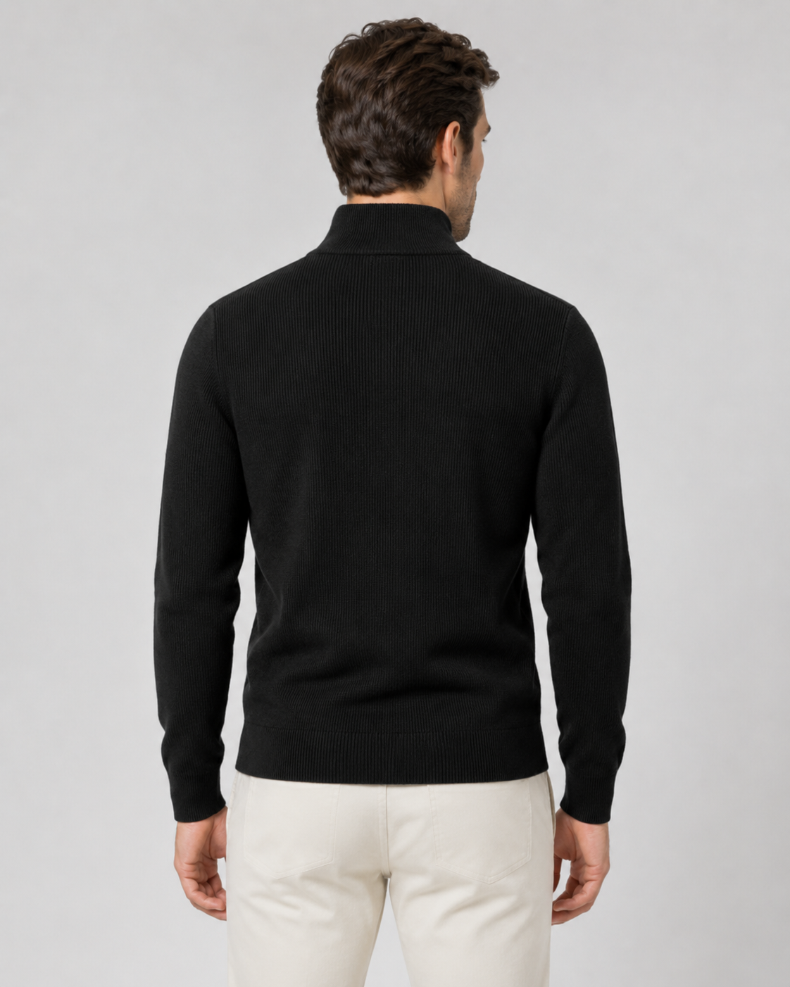 Wolfgang | Full-Zip Knit Cardigan with Stand Collar