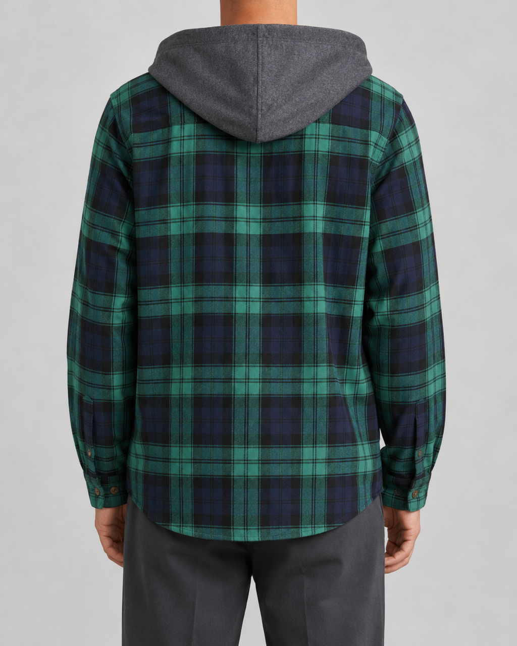 Yorick | Hooded Check Overshirt