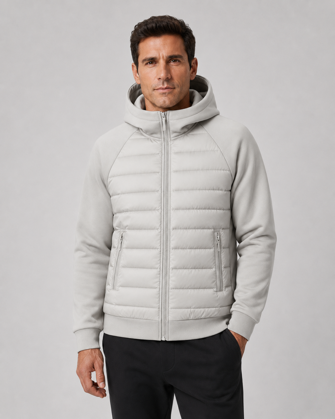 Cato | Hybrid Hooded Quilted Jacket
