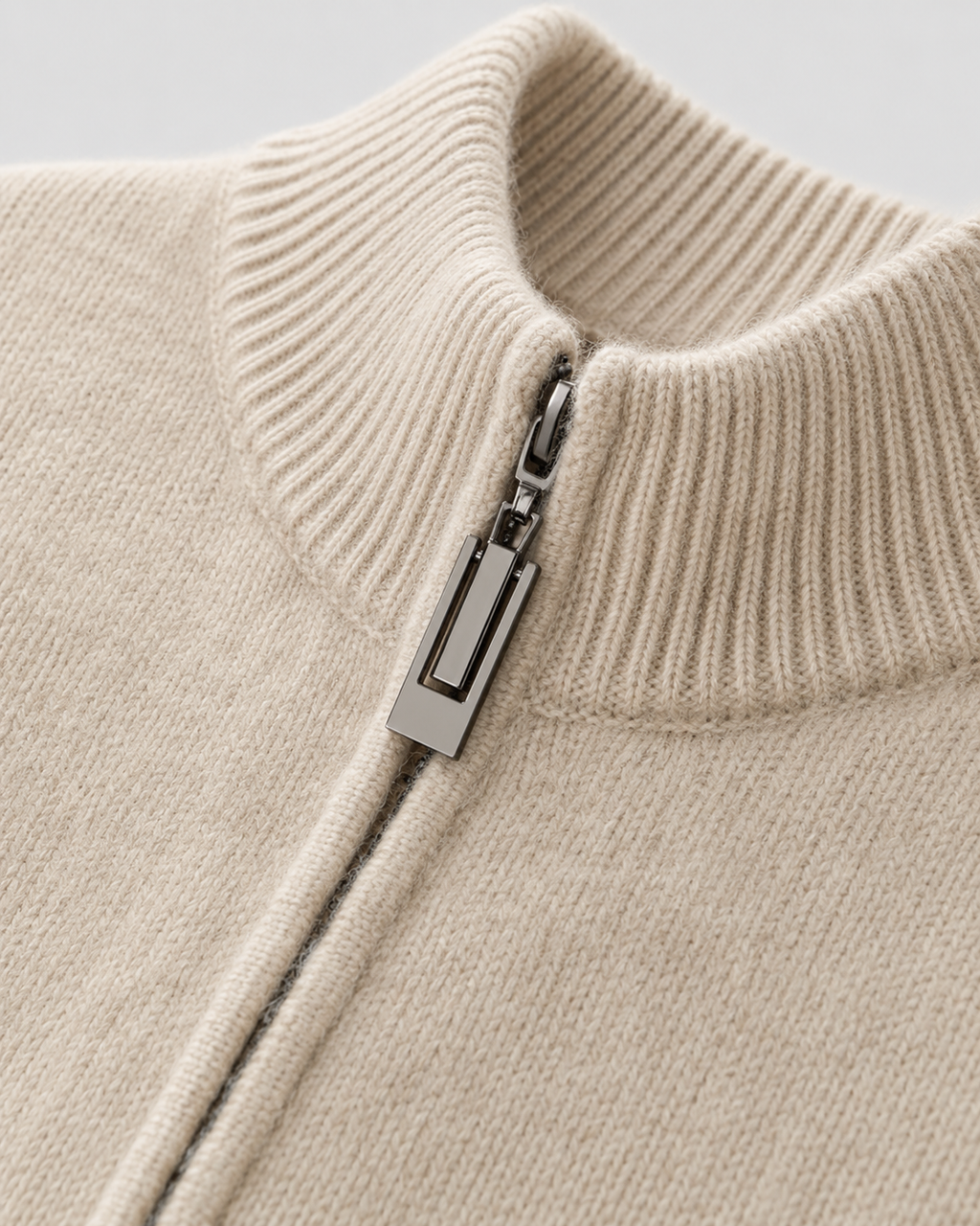 Rainer | Merino Wool Zip-Up Cardigan
