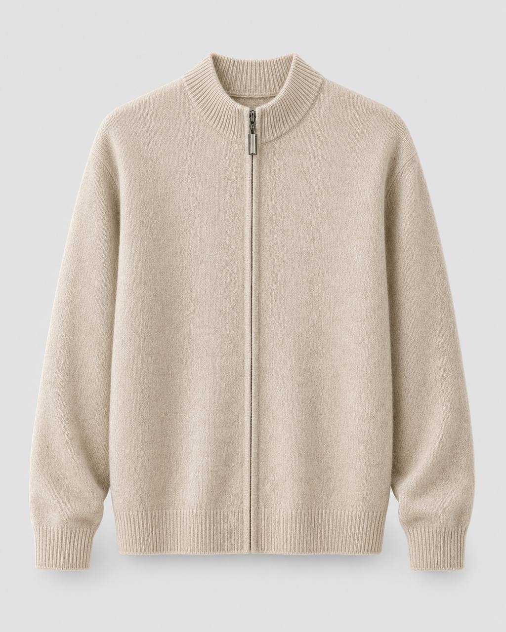 Rainer | Merino Wool Zip-Up Cardigan