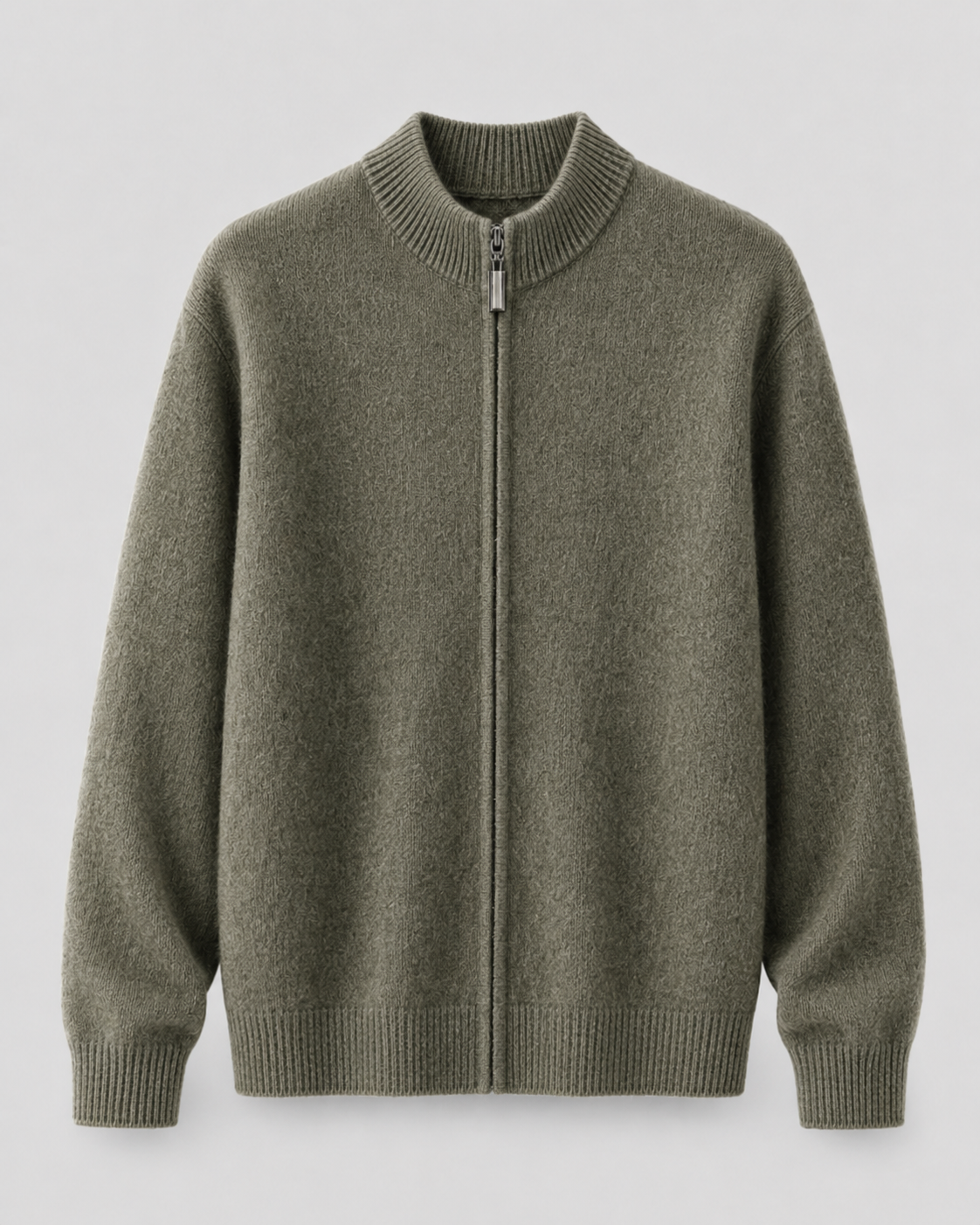Rainer | Merino Wool Zip-Up Cardigan
