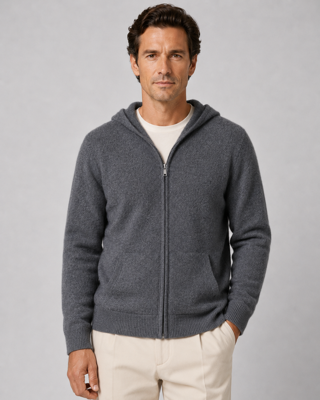 Silvano | Merino Wool Zip-Up Hoodie