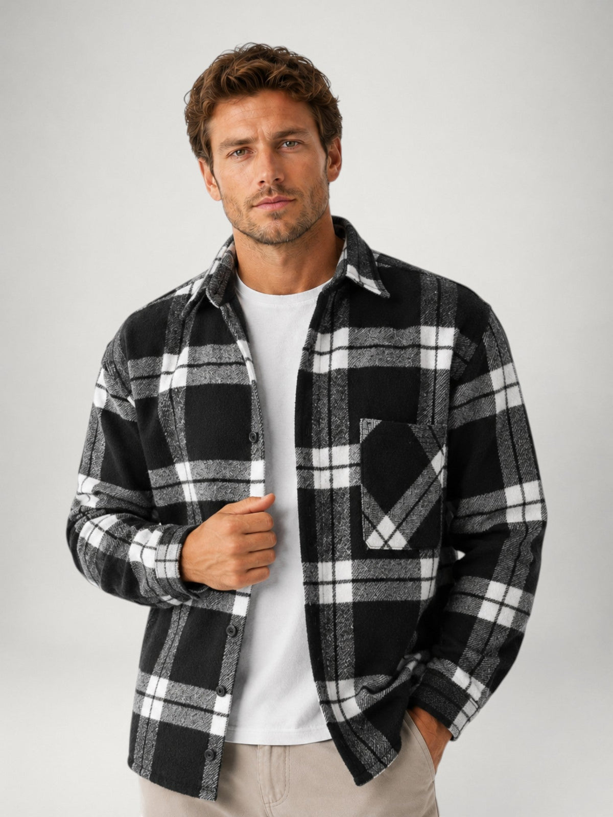 Dorian | Plaid Flannel Overshirt