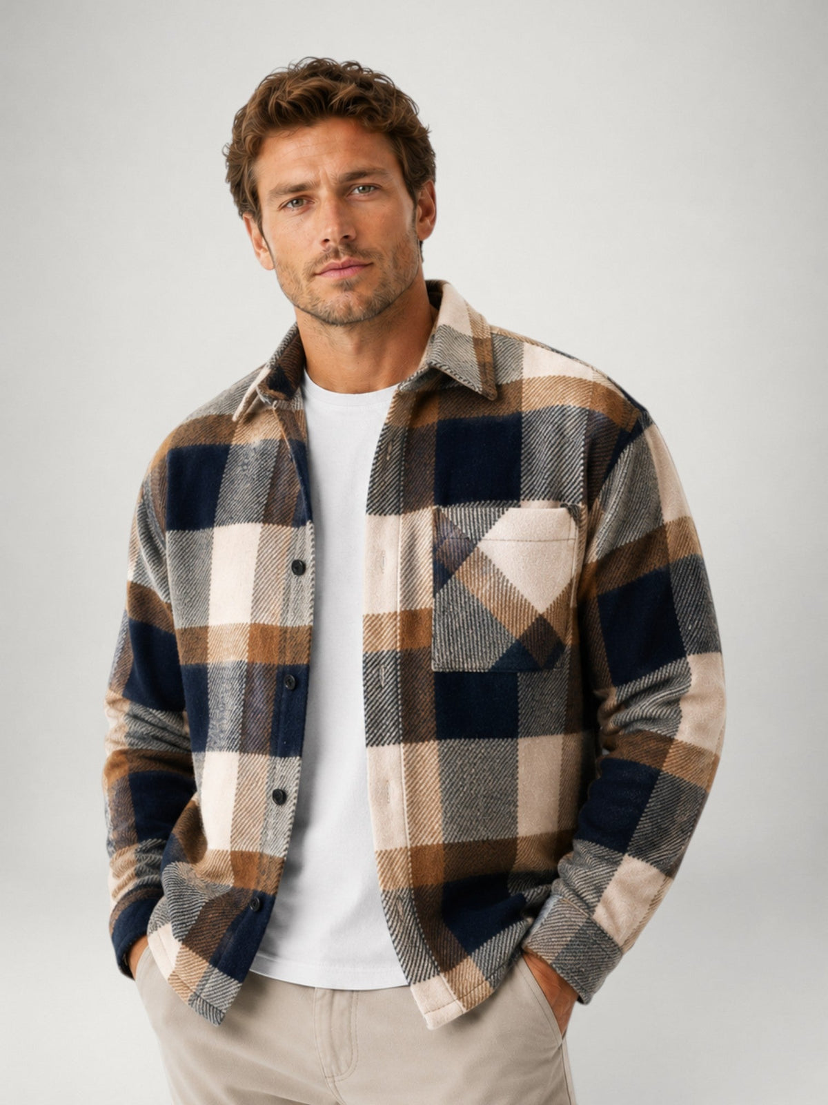 Dorian | Plaid Flannel Overshirt
