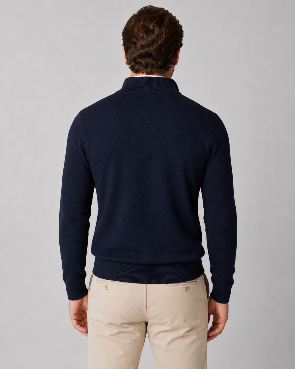 Zaid | Quarter Zip Knit Pullover