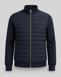 Tiernan | Quilted Hybrid Jacket with Knit Sleeves