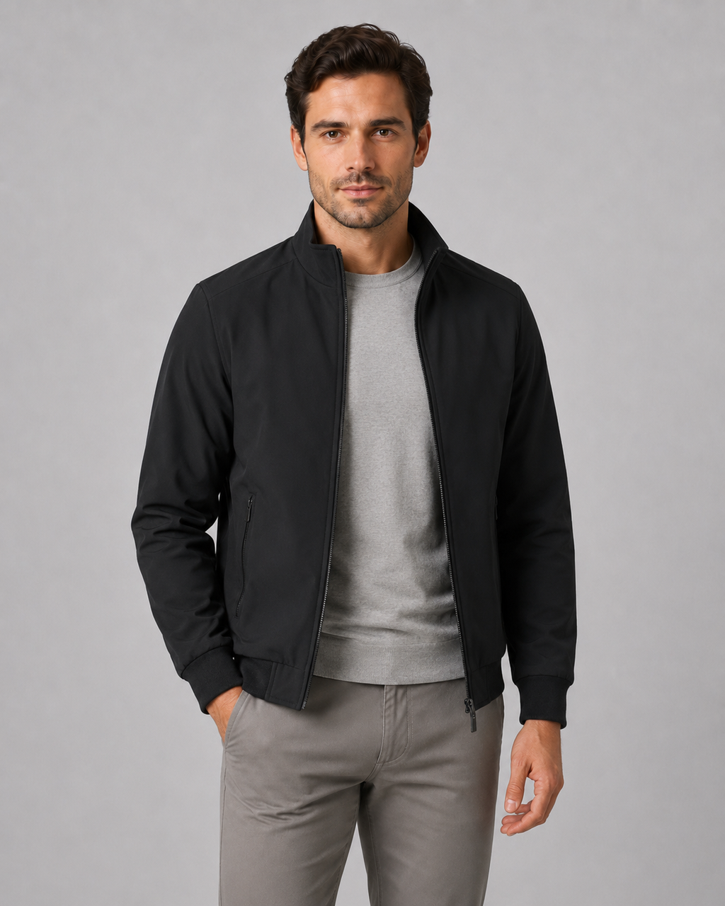 Ives | Quilted Lined Stand Collar Jacket