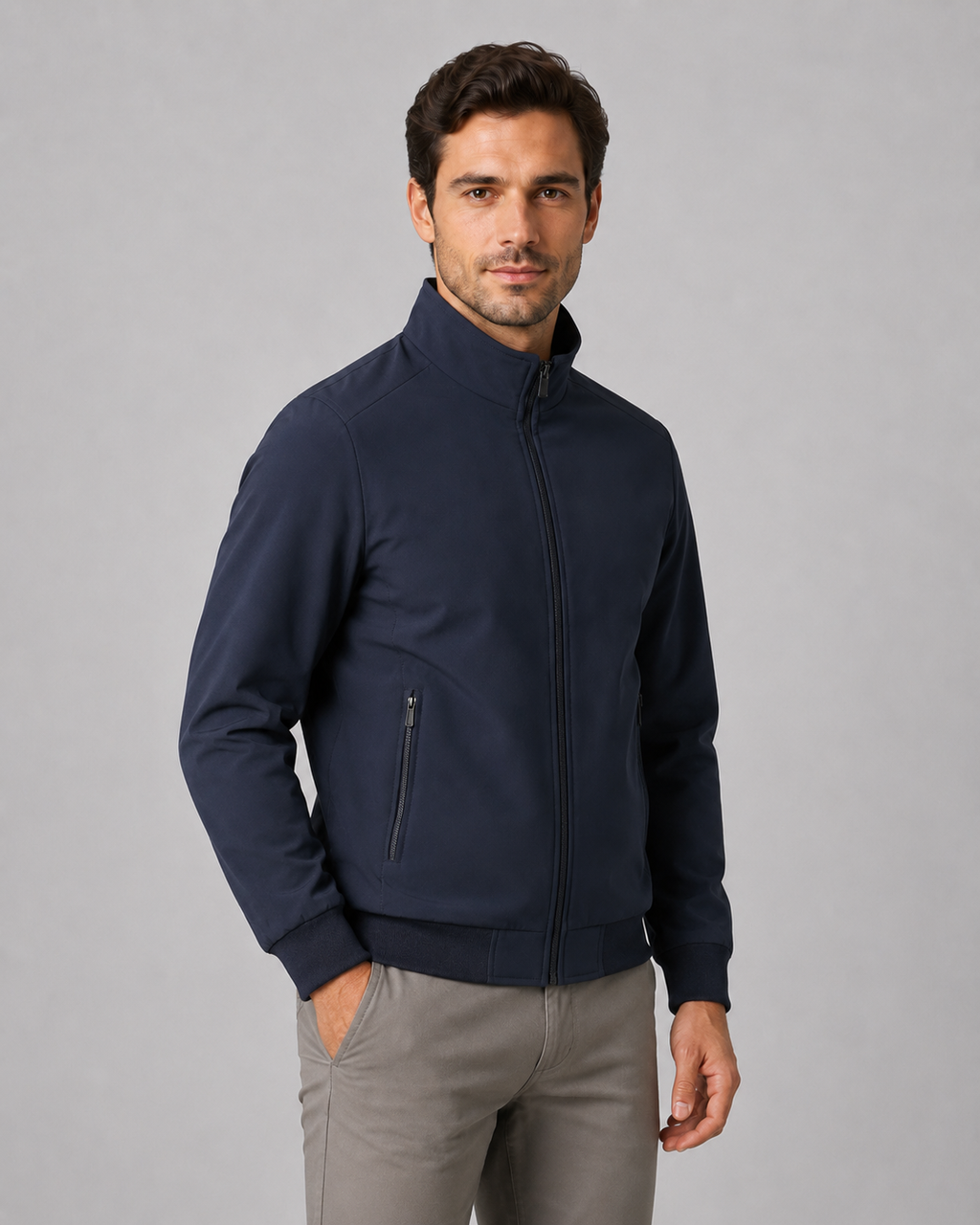 Ives | Quilted Lined Stand Collar Jacket
