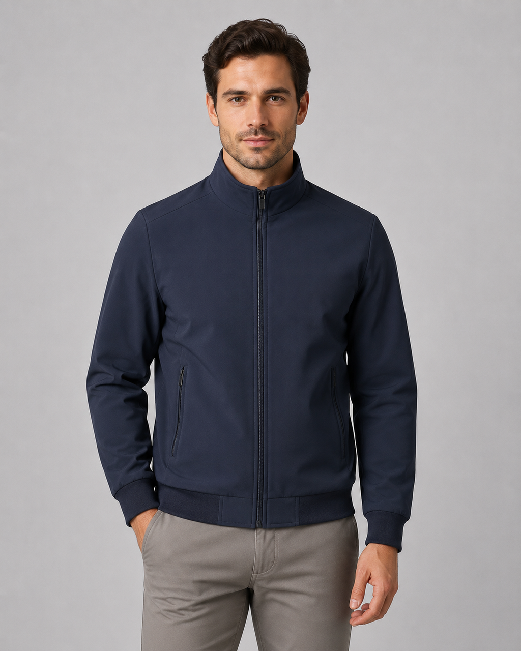 Ives | Quilted Lined Stand Collar Jacket