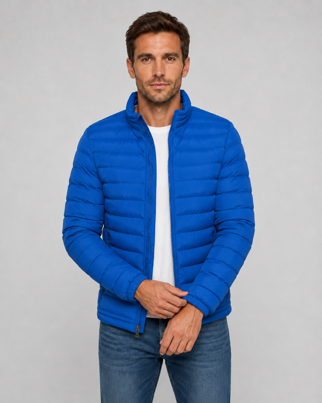 Hendrick | Quilted Puffer Jacket with Stand Collar