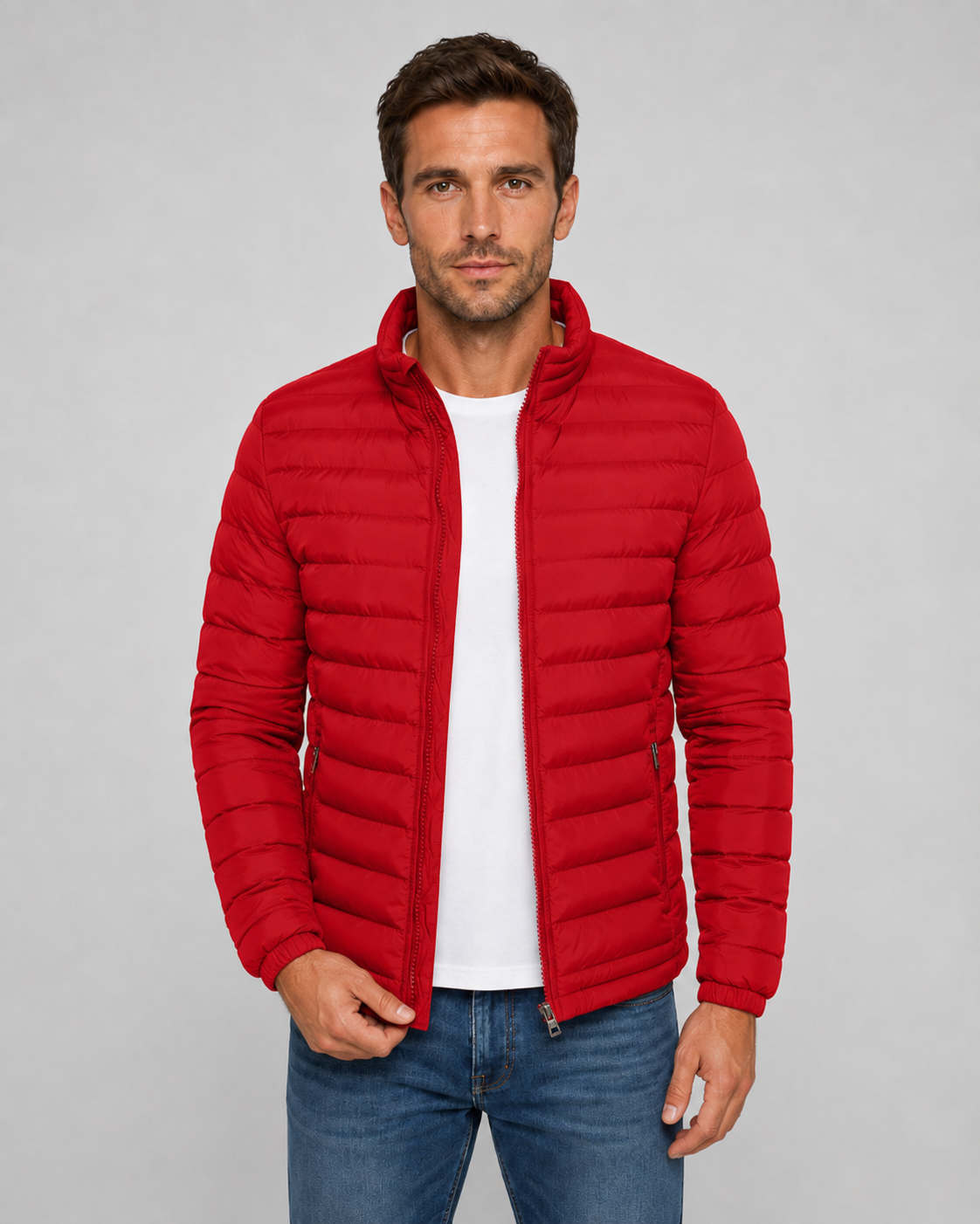 Hendrick | Quilted Puffer Jacket with Stand Collar