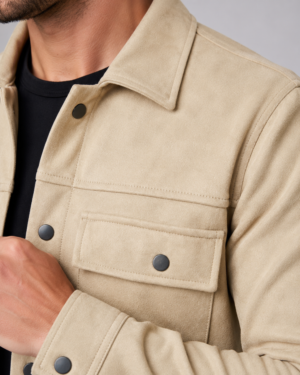 Ashford | Suede Overshirt Jacket
